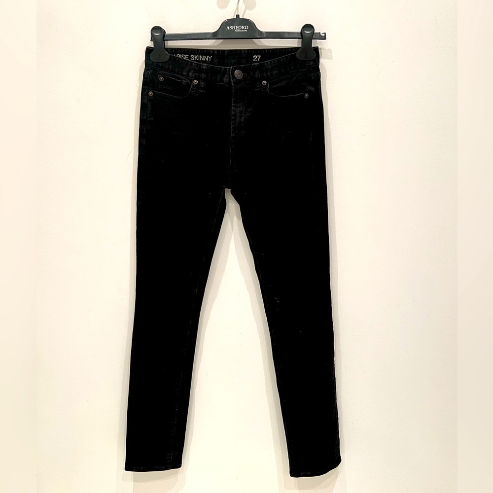 J. Crew High Rise Skinny Jeans in Black